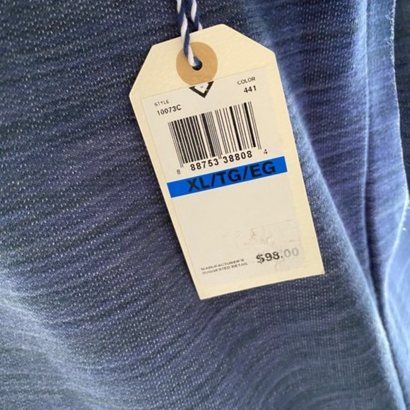 Converse Sweatshirt Crew Neck Men’s Blue Cotton Roundtrip Pullover Size 10073C - Picture 7 of 7